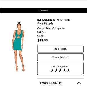 Islander free people mini dress